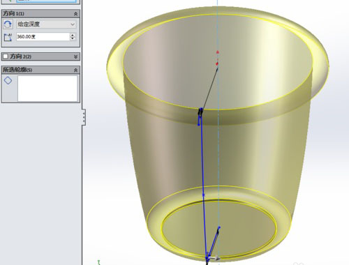 SolidWorks軟件建模學垃圾桶怎么畫－曲面旋轉(zhuǎn)功能